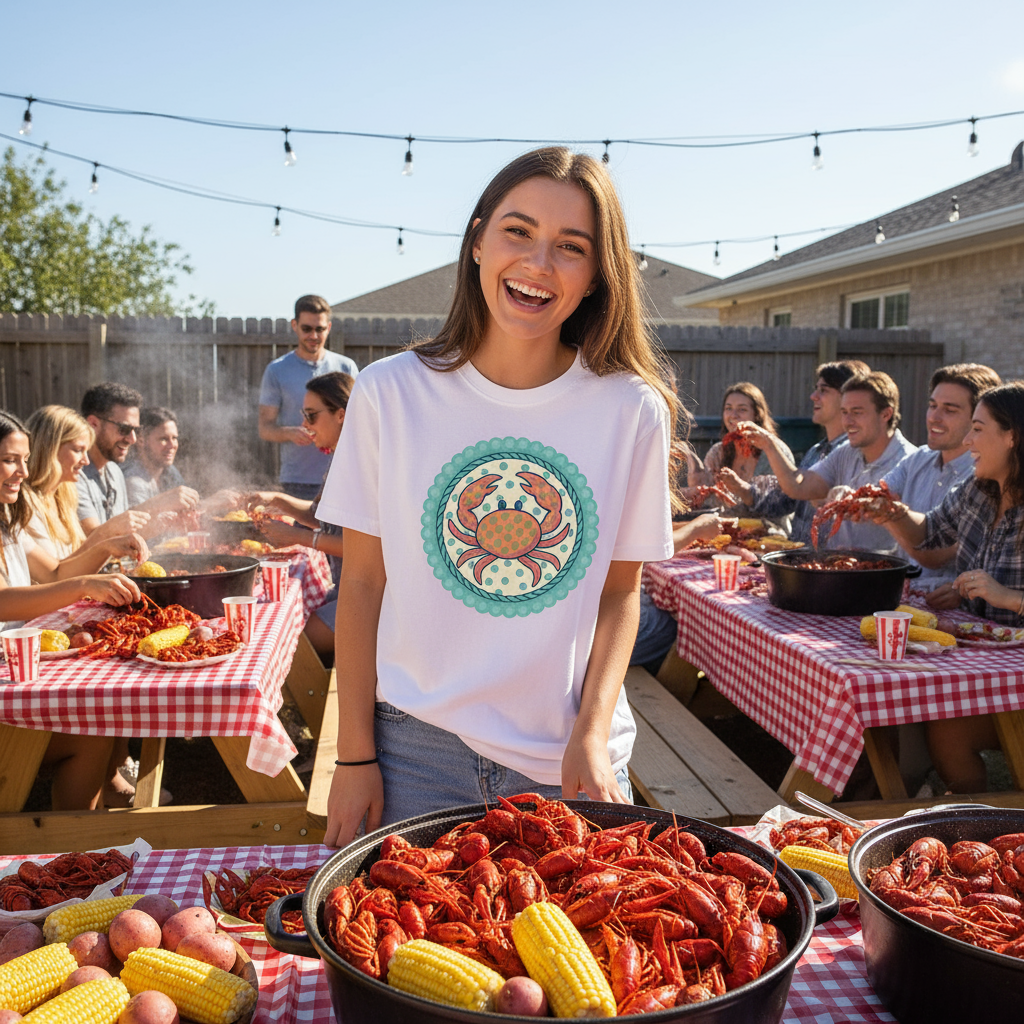 "Oyster & Pearl Co." Crab Tee