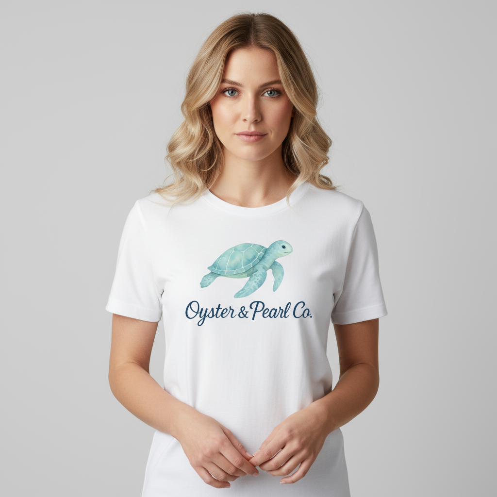 Oyster & Pearl Co. Turtle Iconic Tee