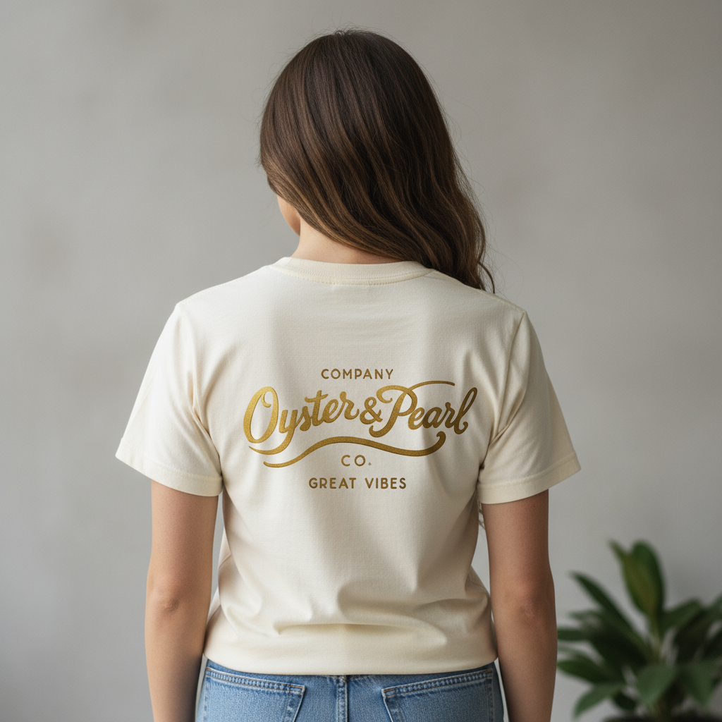 "Oyster & Pearl Co." Logo Tee