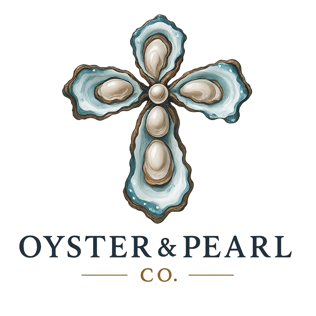Oyster & Pearl Co. Cross Logo Tee