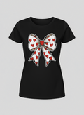 "Coquette Bow Red Hearts"